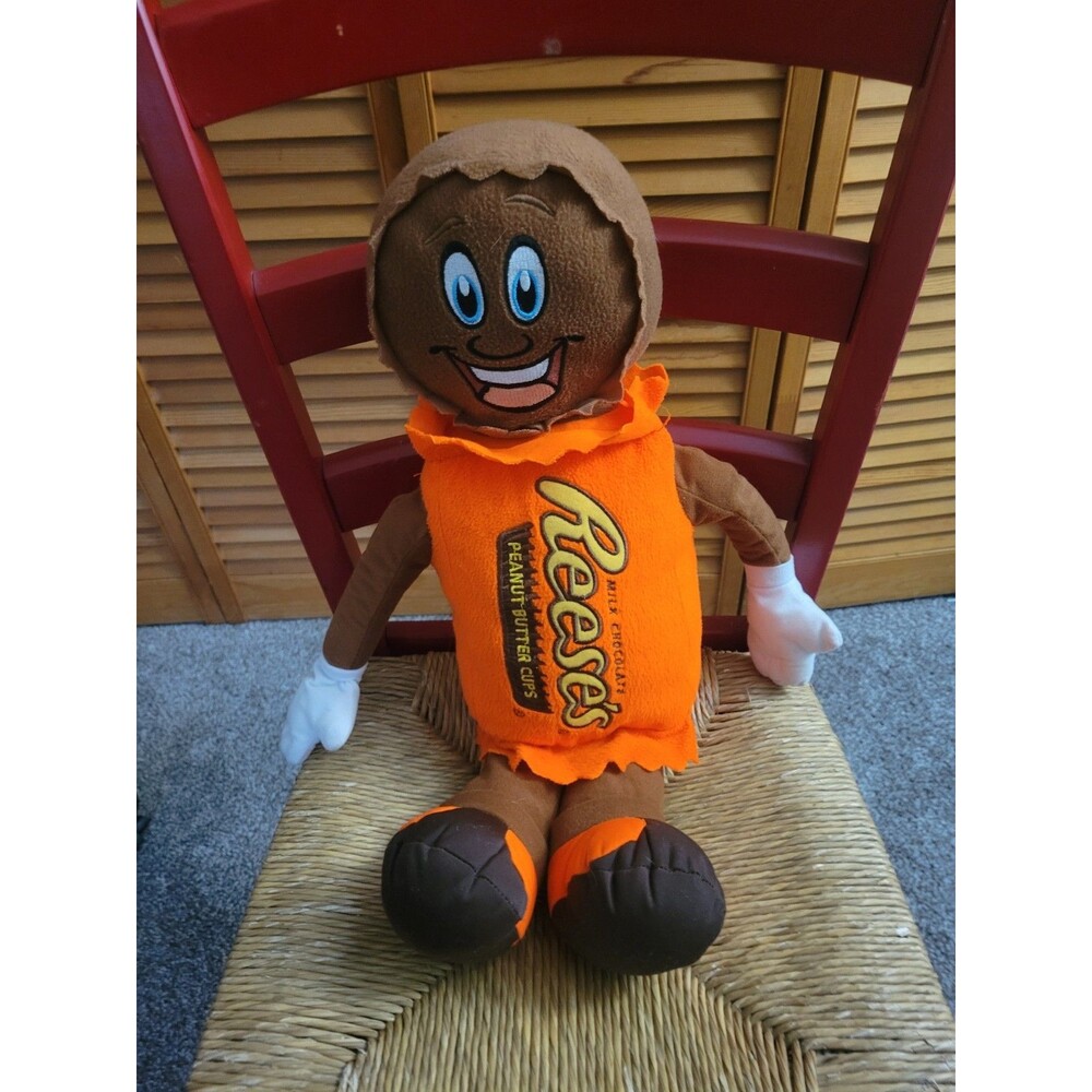 Rare Hershey Hersheypark Reeses Peanut Butter Cup Stuffed Animal Plushie Doll...